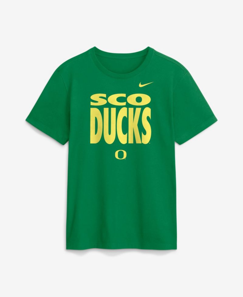 Men's Green Oregon Ducks 2026 Sideline Dri-FIT Slogan T-Shirt