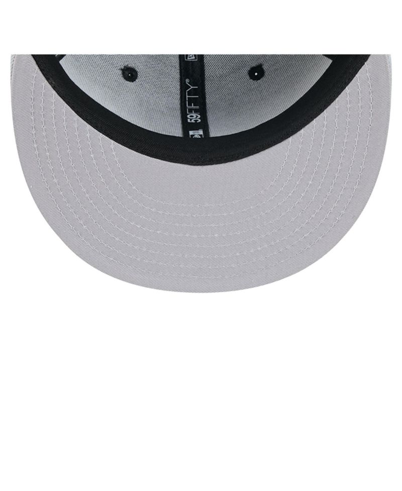 Men's Black/Silver San Antonio Spurs 2-Tone 59FIFTY Fitted Hat