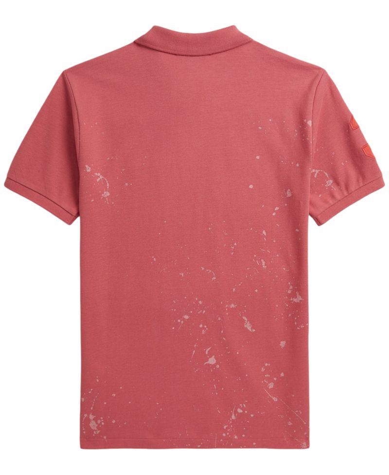 Boys' 8-20 Big Pony Paint-Print Mesh Polo Shirt