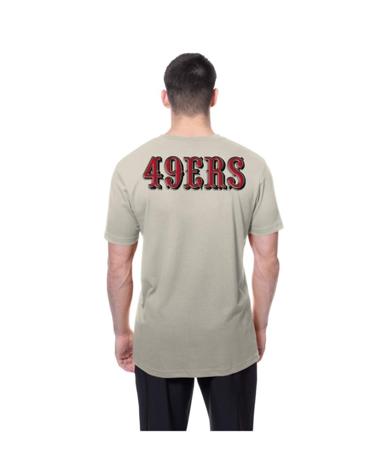 Men's Light Beige San Francisco 49ers Multi Patch T-Shirt