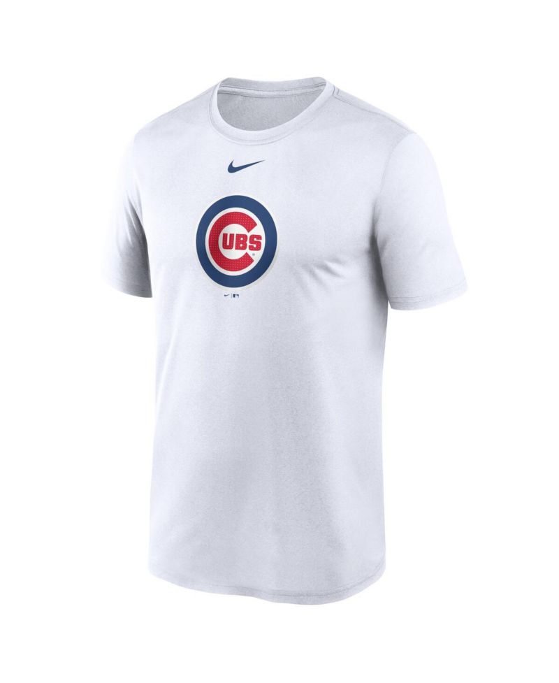 Men's White Chicago Cubs Legend Fuse Large Logo Performance T-shirt
