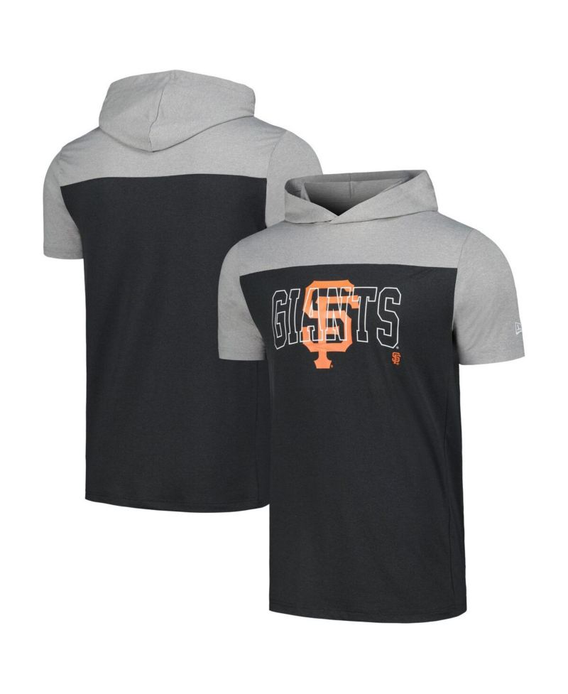 Men's Black San Francisco Giants Active Brushed Hoodie T-Shirt