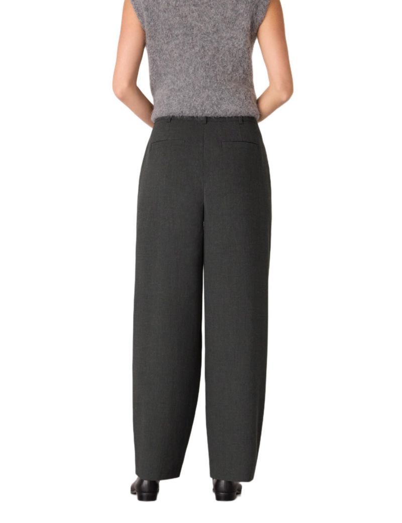 Women's Wool Blend Barrel Pants