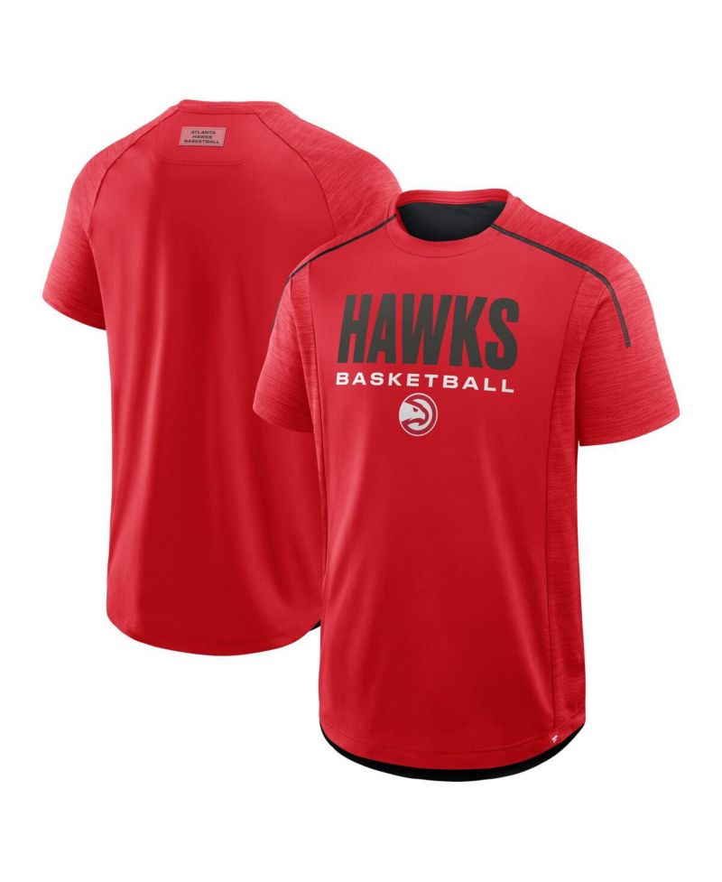 Men's Red Atlanta Hawks Inbound Pass Play Practice T-Shirt