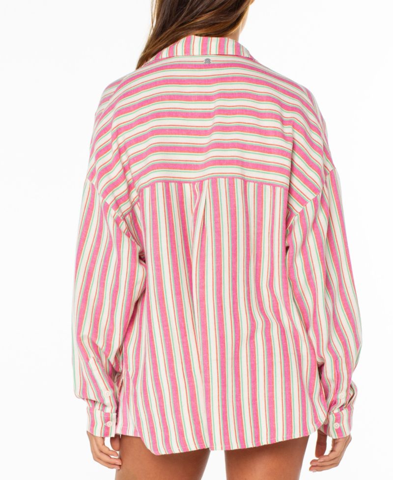 Women's Lets Get Away Striped Shirt
