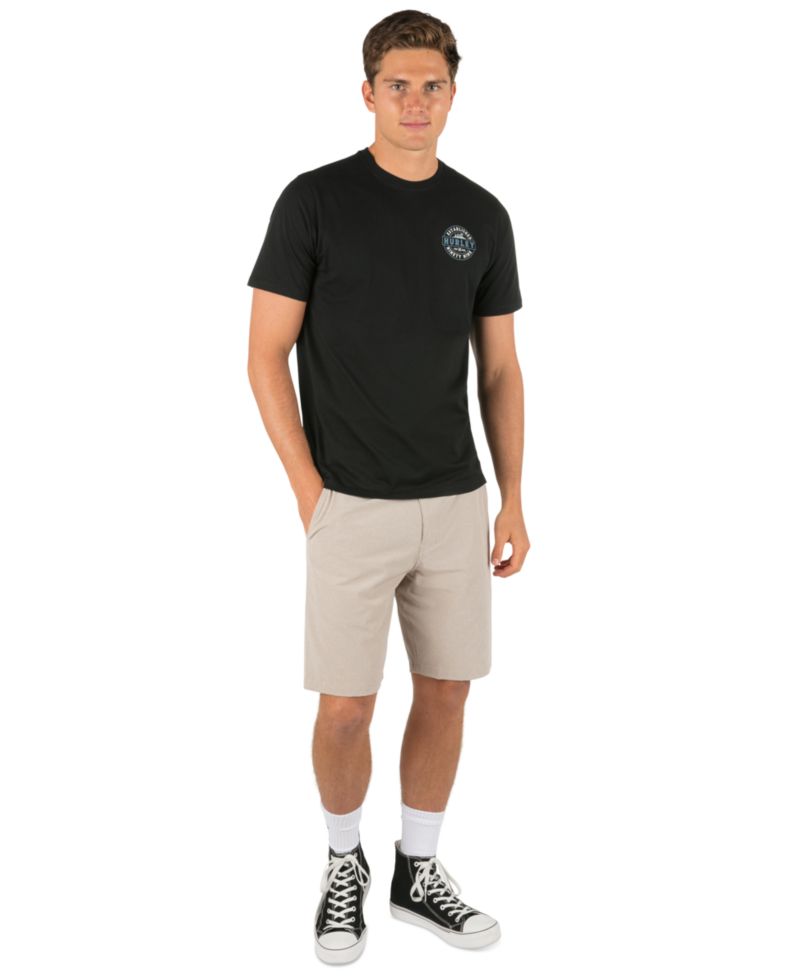 Men's Camp Artwork At Center Back Crewneck T-Shirt