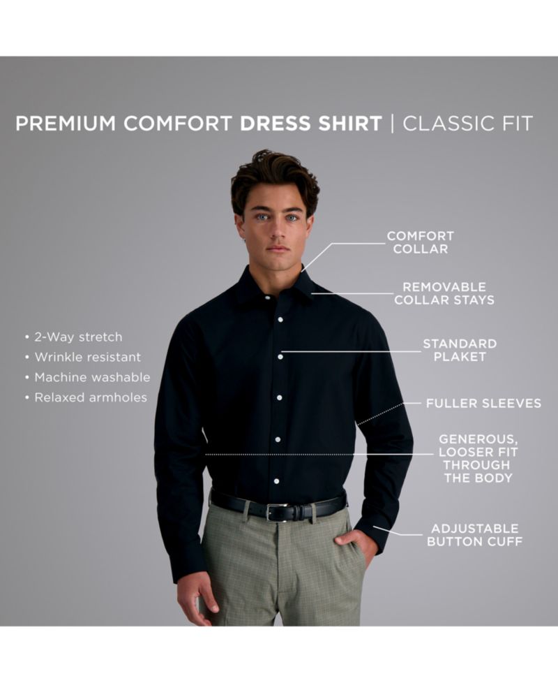 Men's Big & Tall Classic-Fit Premium Comfort Dress Shirt