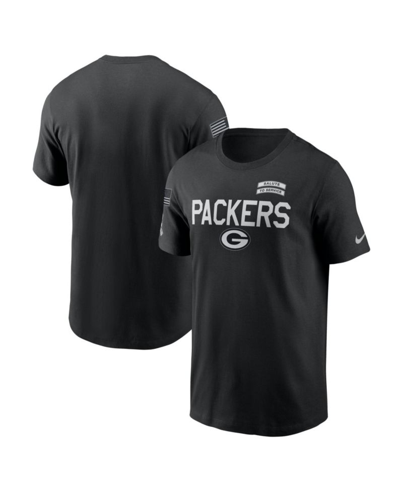 Men's Black Green Bay Packers 2026 Salute to Service Sideline Dri-FIT T-Shirt