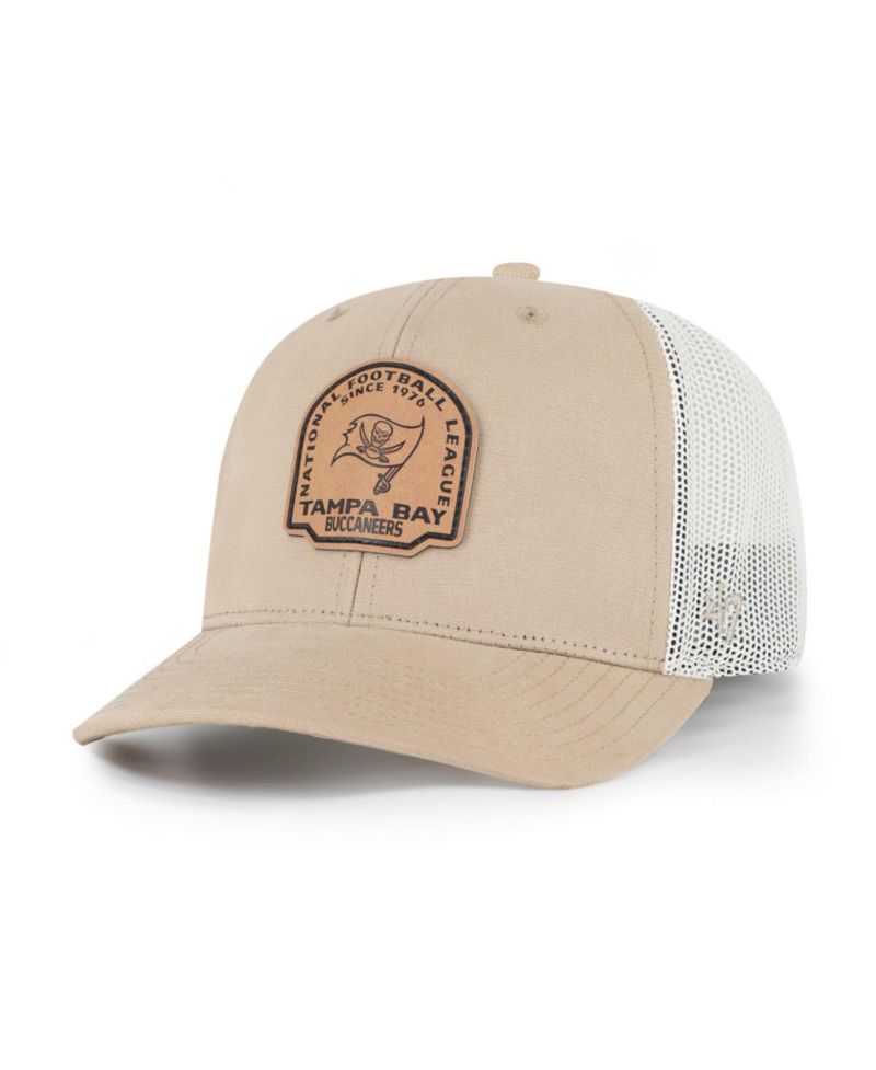 Men's Khaki Tampa Bay Buccaneers Bonehide Trucker Adjustable Hat