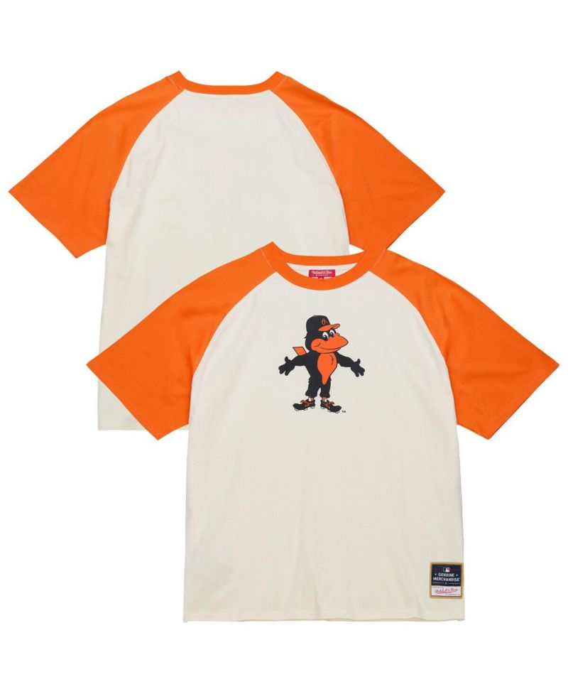 Women's Cream Baltimore Orioles Boyfriend Raglan T-Shirt