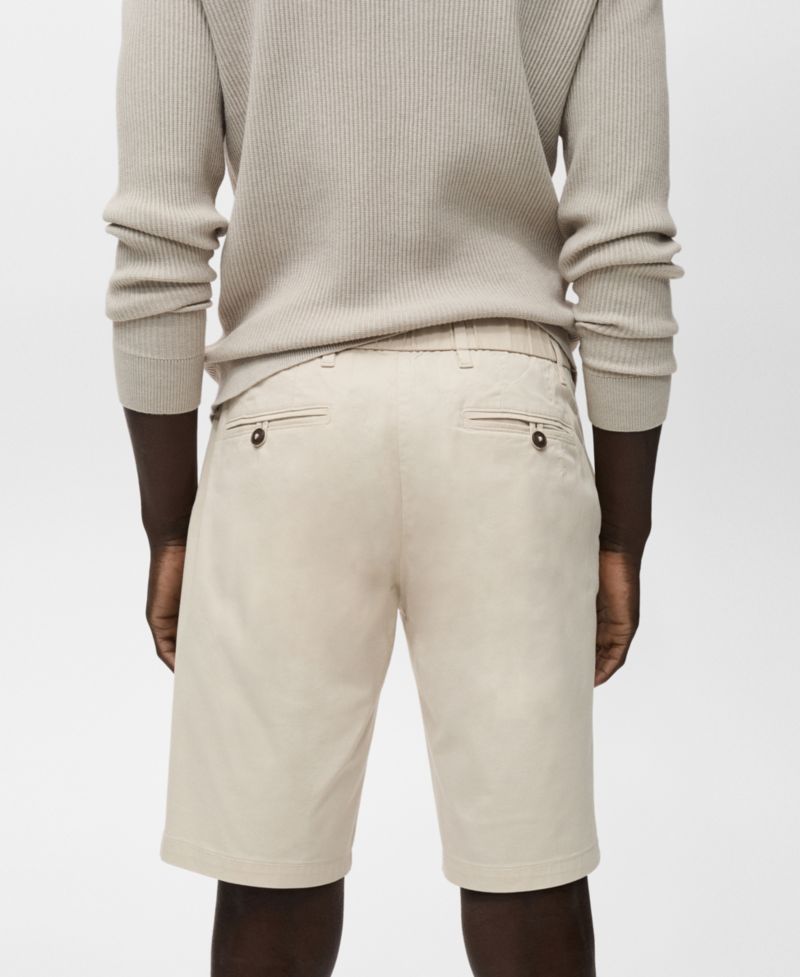 Men's Straight Cotton 10" Bermuda Shorts