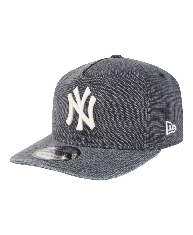 Men's Navy Heather New York Yankees Denim Classic 19TWENTY Adjustable Hat
