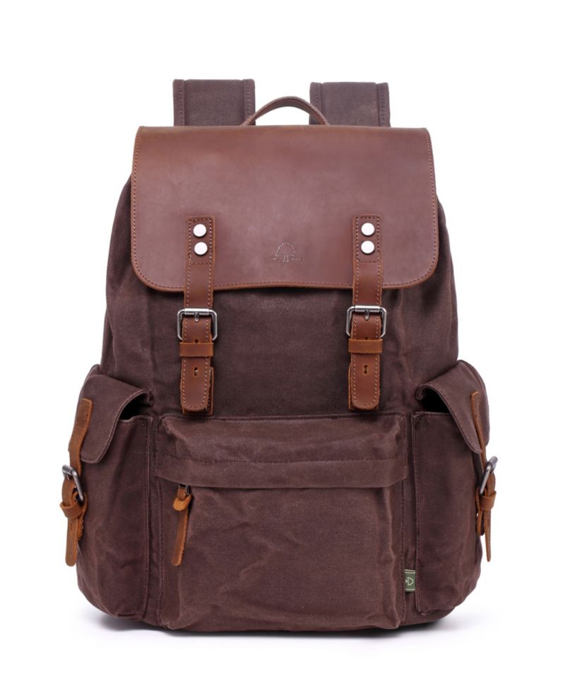 Stone Creek Waxed Canvas Backpack Handbag