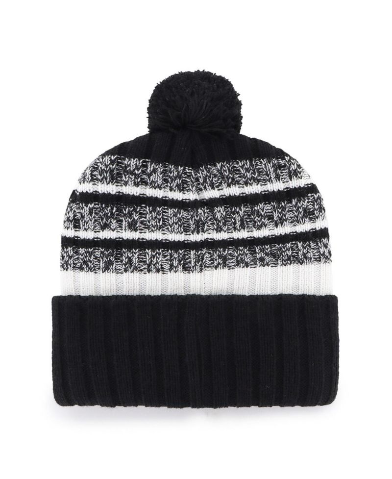 Men's Black Texas Longhorns Tavern Cuffed Knit Hat with Pom