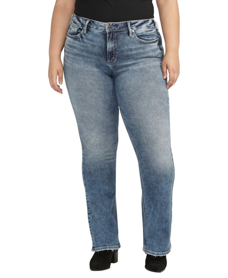 Plus Size Suki Mid Rise Curvy Fit Bootcut Jeans