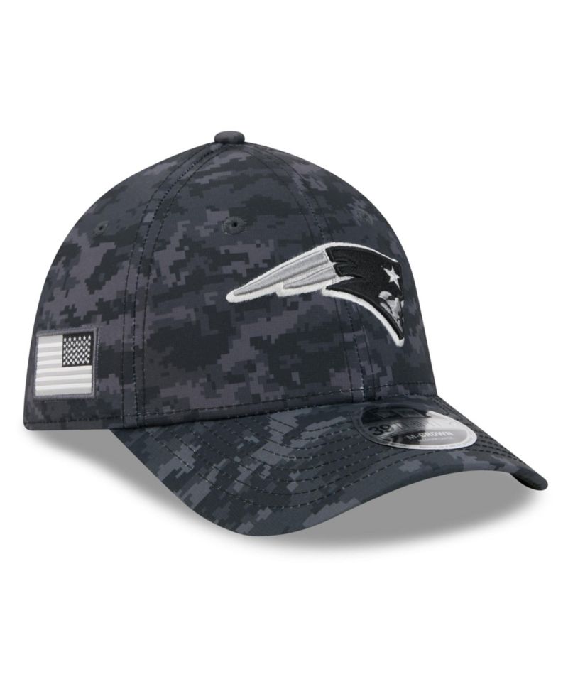 Men's Black New England Patriots 2026 Salute to Service 39THIRTY Flex Hat