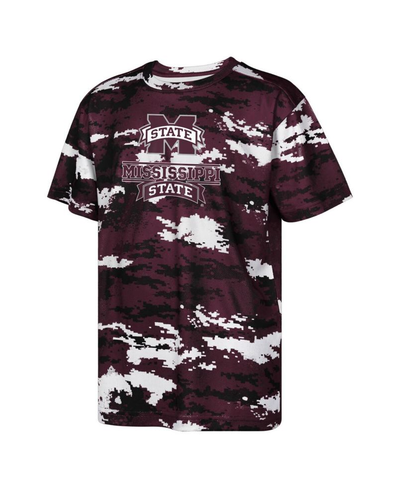 Big Boys and Girls Maroon Mississippi State Bulldogs Scrimmage T-Shirt