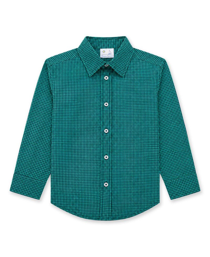 Boys' 4-6 Check Long-Sleeve Button-Down Shirt