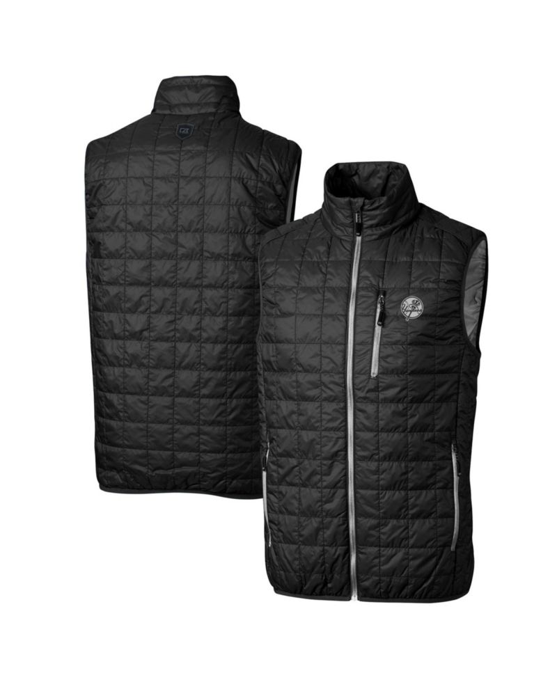 Men's Black New York Yankees Big & Tall Rainier Eco Insulated PrimaLoft Full-Zip Puffer Vest