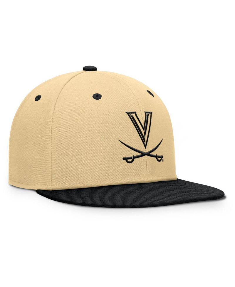 Men's Gold/Black Virginia Cavaliers Balance Fitted Hat