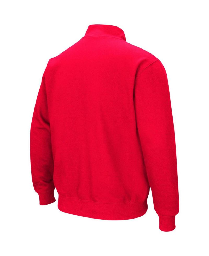 Men's Red Cornell Big Red Tortugas Logo Quarter-Zip Jacket