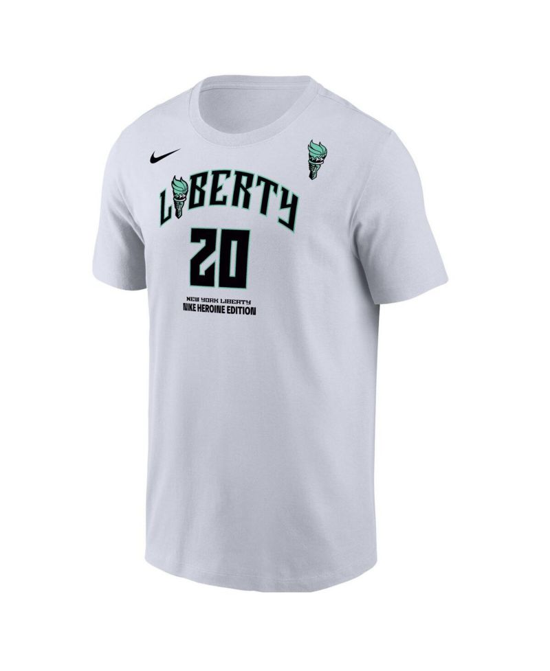 Men's Sabrina Ionescu White New York Liberty Heroine Edition Name & Number T-Shirt