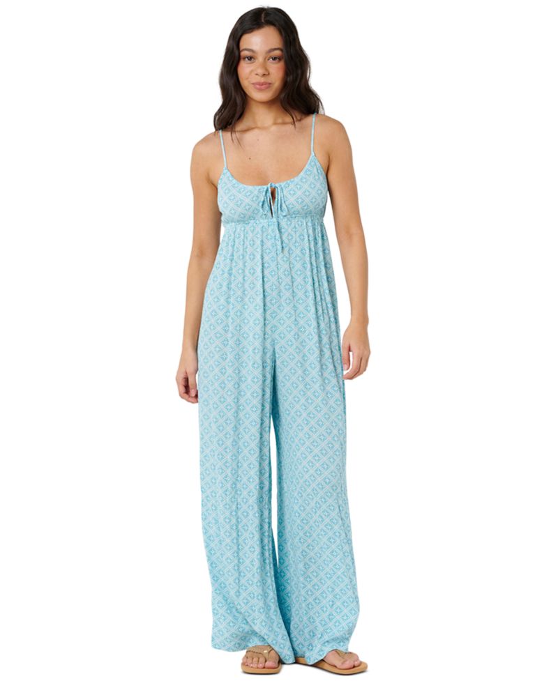 Women's Half Moon Bay Tile Print High Rise Jumpsuit