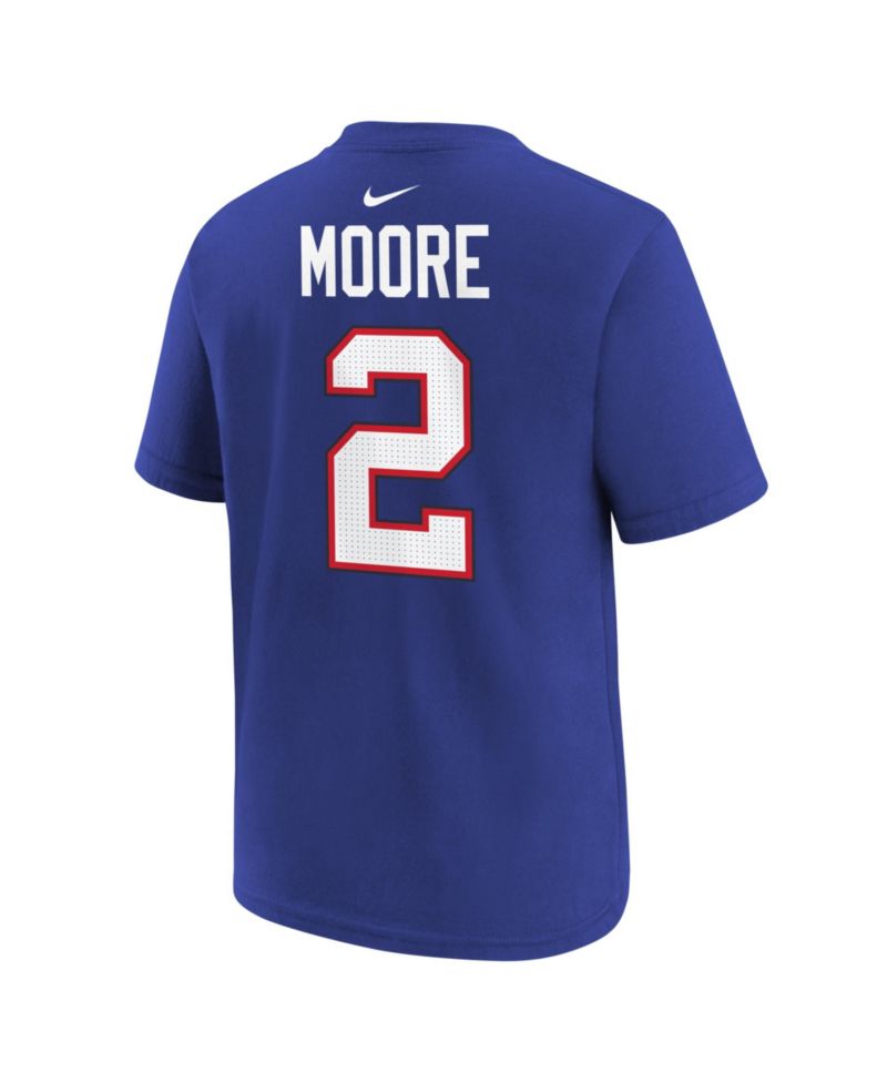 Big Boys and Girls D.J. Moore Royal Buffalo Bills Name & Number T-Shirt