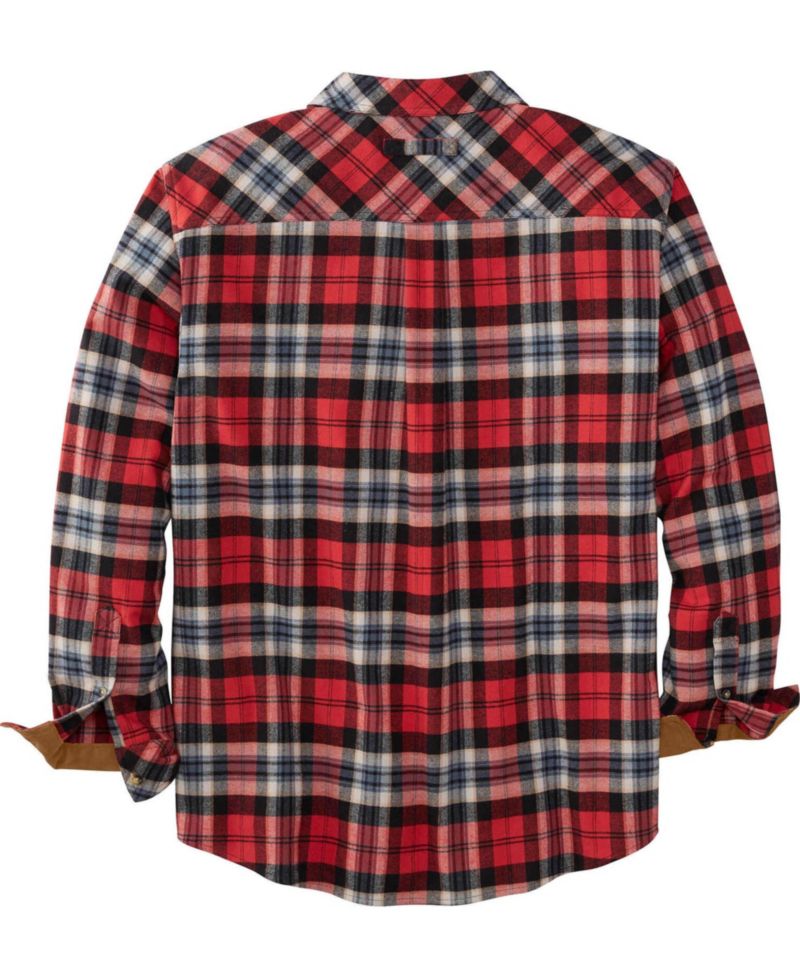Men's Big & Tall Plaid Stretch Long-Sleeve Button-Down Shirt