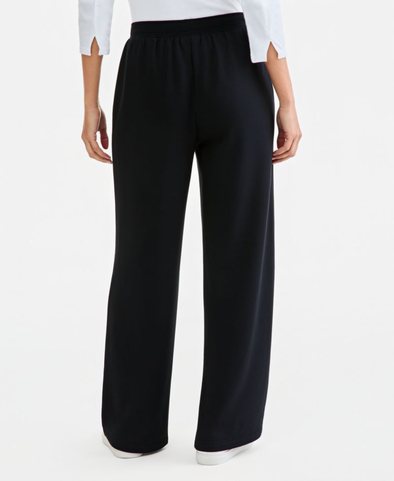 Petite LuxLounge Pull-On Drawstring Wide-Leg Pants