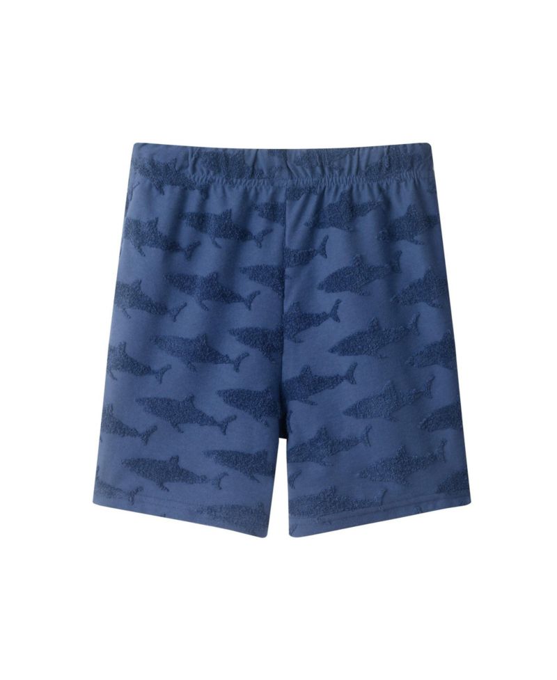 Big Boys Shark Reverse Jacquard Button down Set