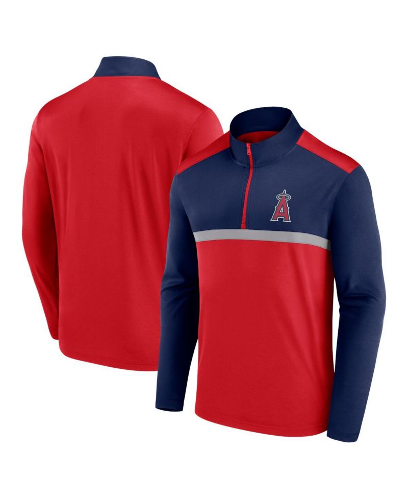 Men's Red Los Angeles Angels Unstoppable Quarter-Zip Top