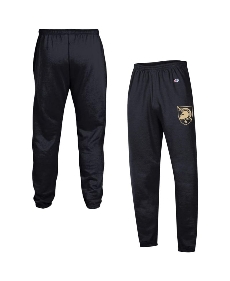 Men's Black Army Black Knights Powerblend Banded Fleece Sweatpants