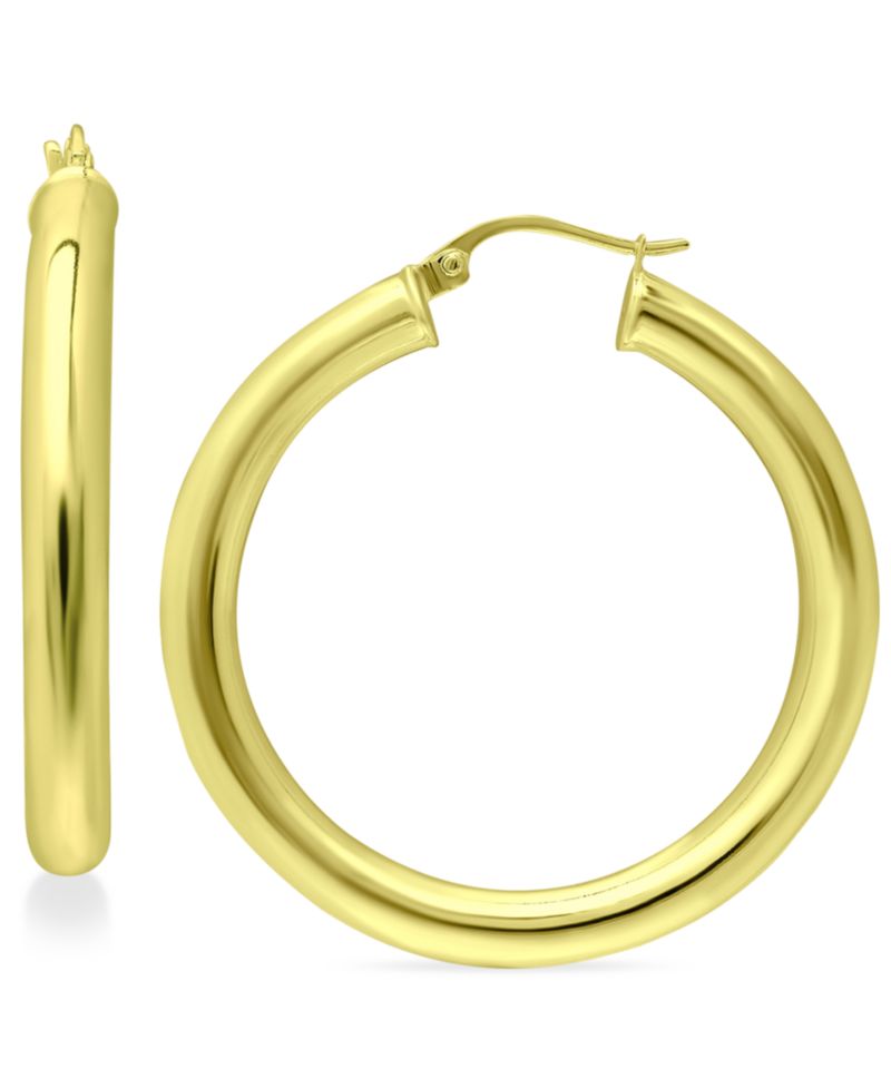Polished Hoop Earrings
