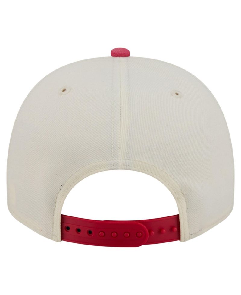 Men's Cream/Scarlet San Francisco 49ers Washed A-Frame 9FIFTY Snapback Hat