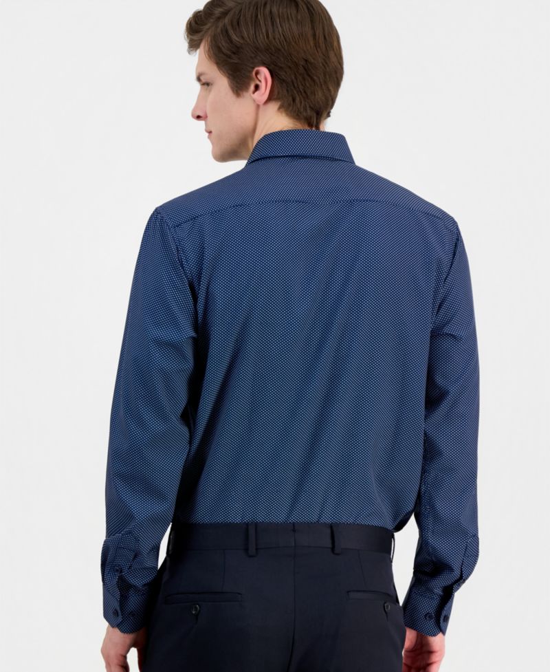 Men's Slim-Fit Performance Four-Way Stretch Dress Shirt