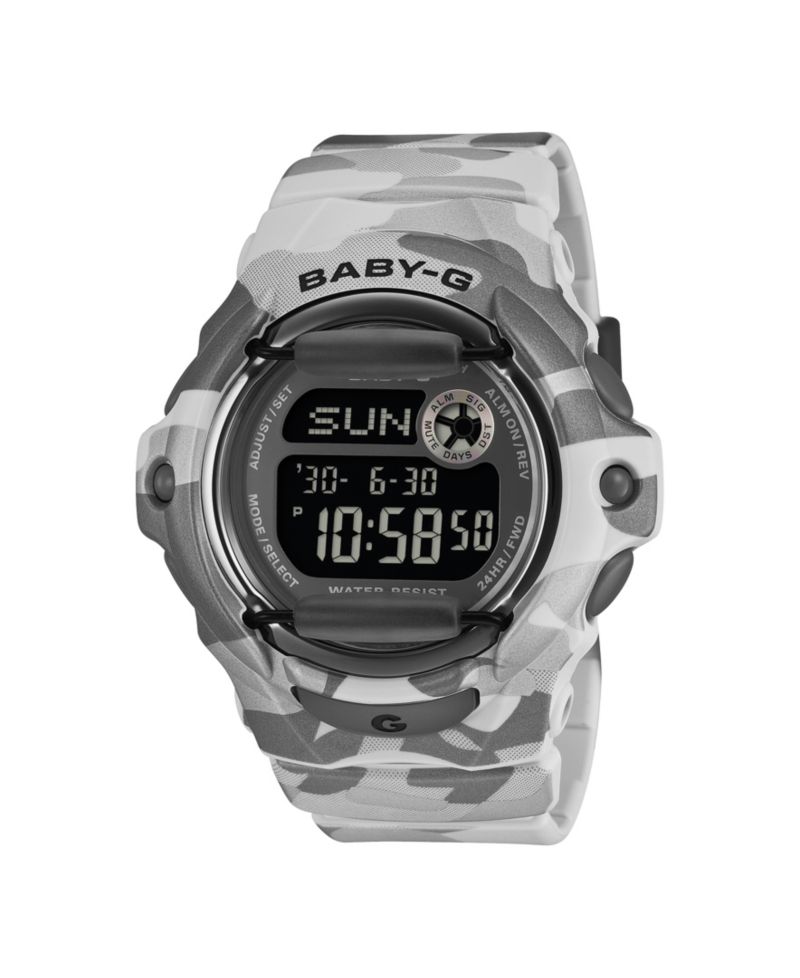 Baby-G Women's Digital Gray Resin Digital Watch 42.6mm