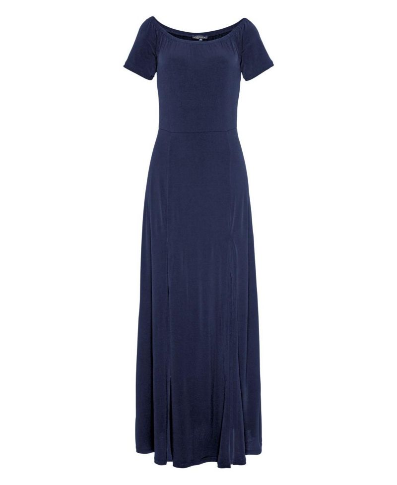 Women's Printed Off Shoulder Everyday Comfort Maxi Dress