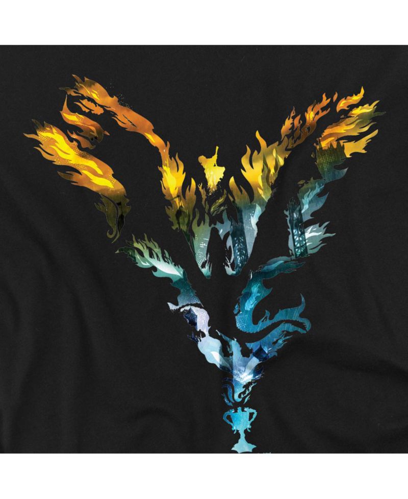 Big & Tall Goblet of Fire Dragon Flames Graphic T-Shirt