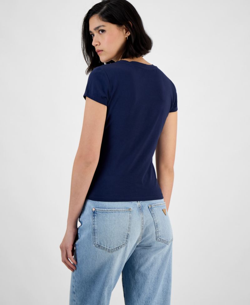 Women's Short Sleeve Bubble-Logo Crew Neck Tee