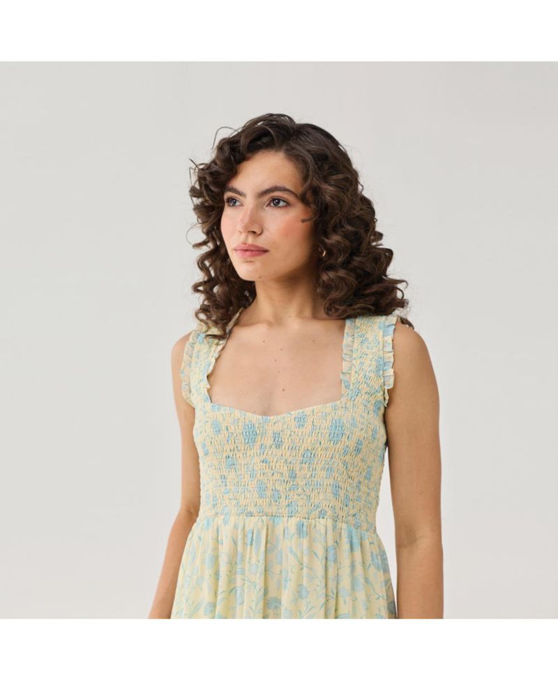 Women's Smocked Maxi Dress