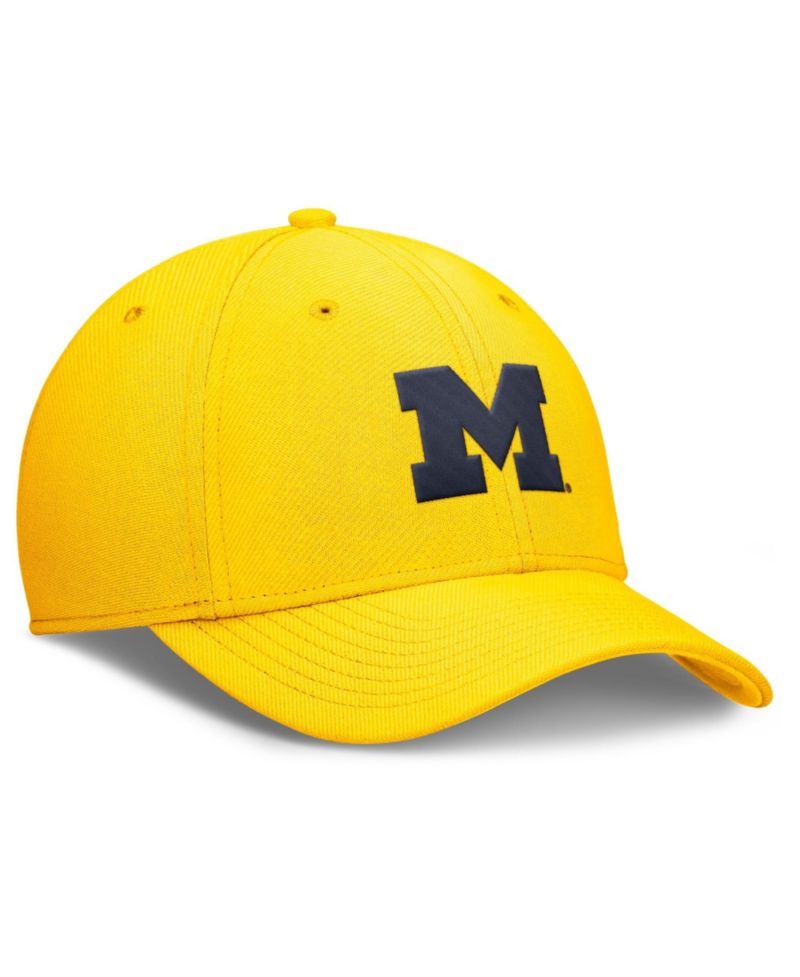 Men's Maize Michigan Wolverines Rise SwooshFlex Dri-FIT Hat