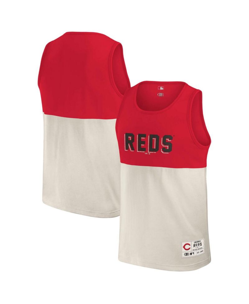 Darius Rucker Collection by Men's Red Cincinnati Reds Color Block Tank Top