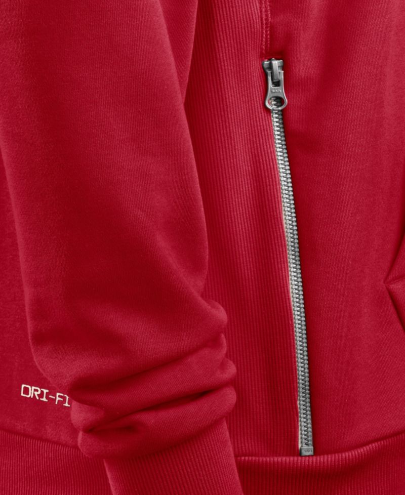 Women's Scarlet San Francisco 49ers Sideline Standard Issue Dri-FIT Hoodie
