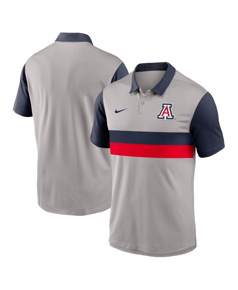 Men's Gray/Navy Arizona Wildcats Vapor Performance Polo Shirt