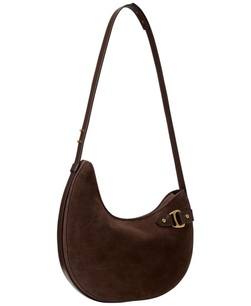 Tasha Suede Large Shoulder Bag
