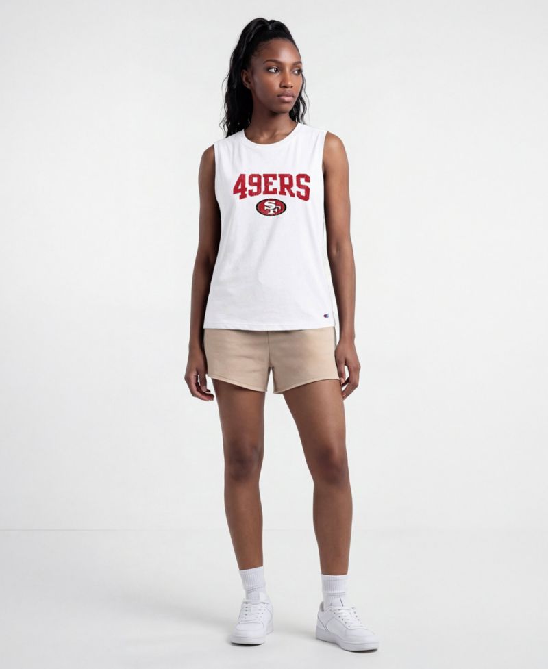 Women's San Francisco 49ers Distressed Sleeveless Muscle Tank