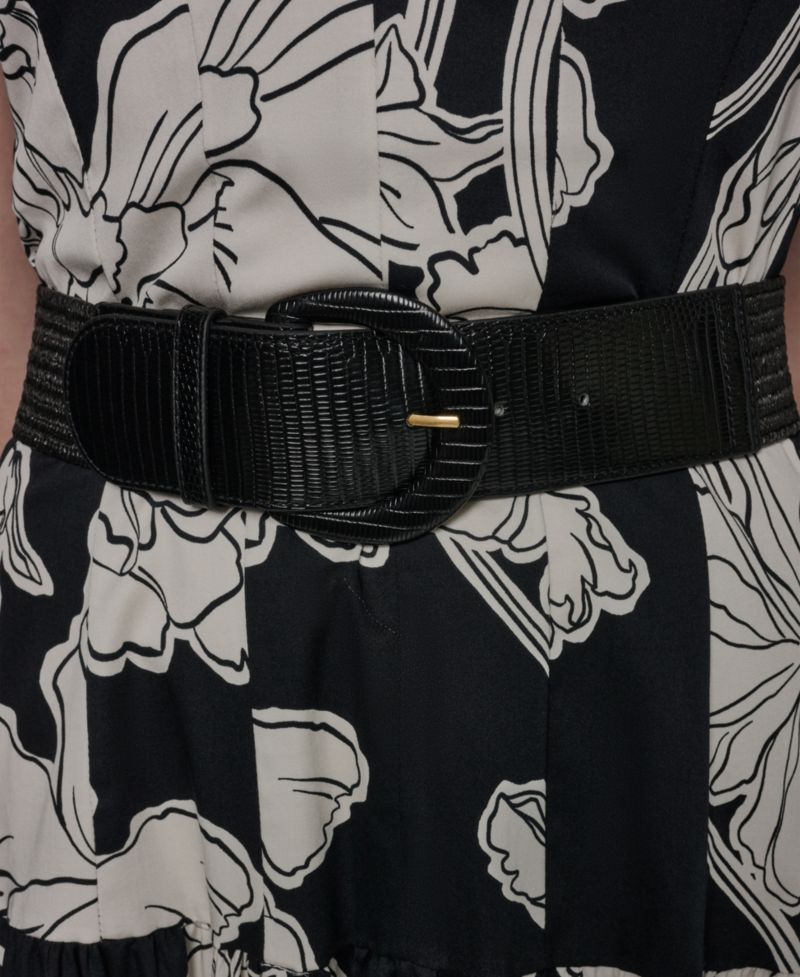Women's Collared Halter A-Line Sleeveless Dress
