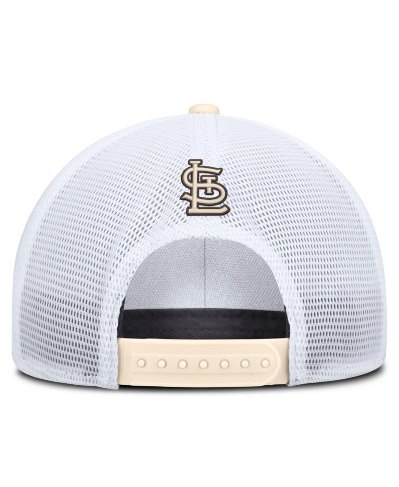 Men's Natural/White St. Louis Cardinals Rise Dri-FIT Trucker Adjustable Hat&iquest;
