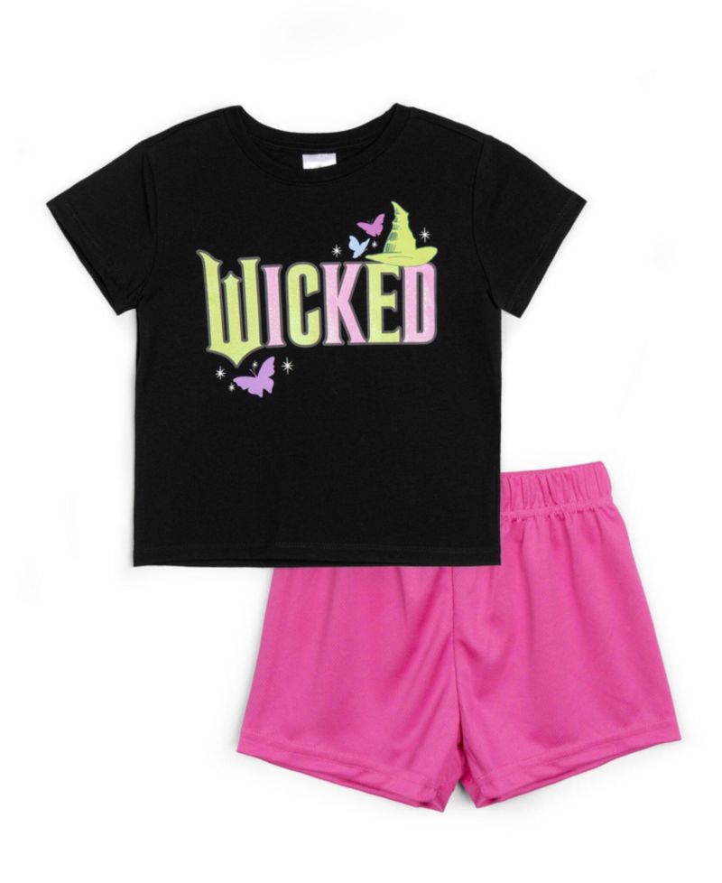 Girls' (5-16) Athletic 2-Piece T-Shirt and Shorts Set